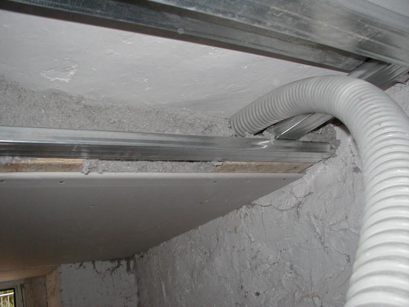 Einblasvorgang Kappendecke